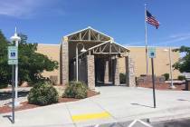 Robin Hebrock/Pahrump Valley Times The parking lot at the Ian Deutch Government Complex on Basi ...