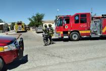 Selwyn Harris/Pahrump Valley Times No injuries were reported following a structure fire on Vega ...