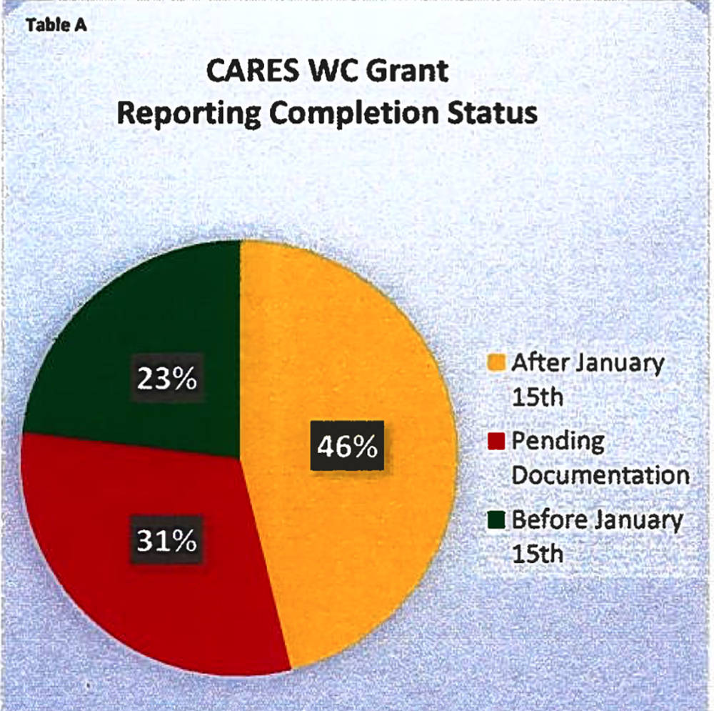 Special to the Pahrump Valley Times This graph provided by the Nye County Finance Department sh ...