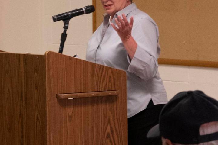 Richard Stephens/Special to the Pahrump Valley Times Linda Gullen, legal counsel for solar proj ...