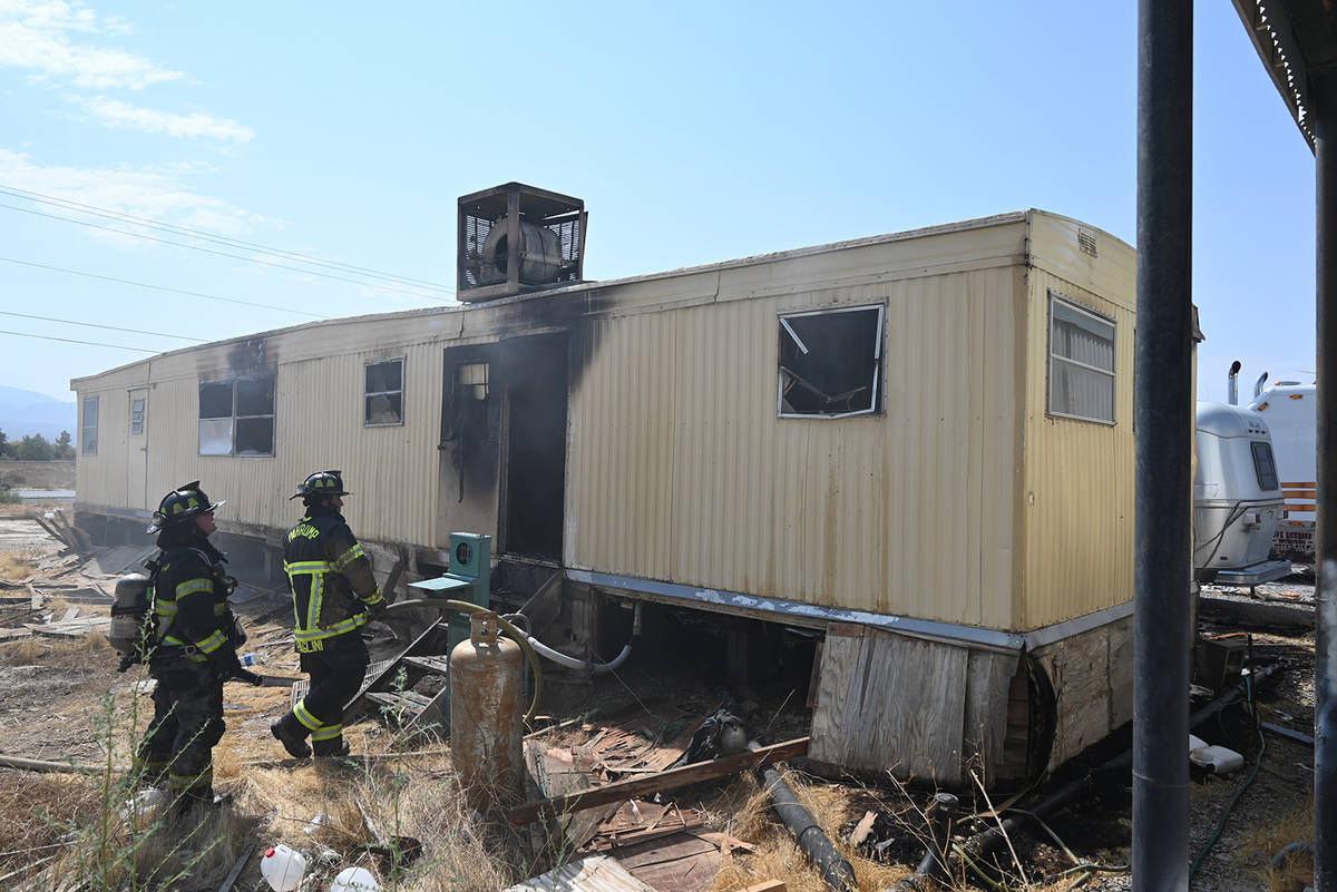 Special to the Pahrump Valley Times On Sunday, July 11, fire crews responded to a structure fir ...