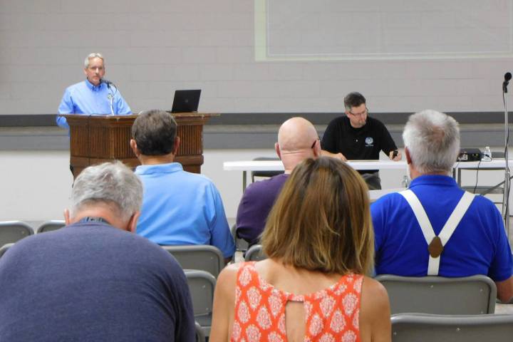 Robin Hebrock/Pahrump Valley Times Nye County Public Works Director Tim Dahl is pictured welcom ...