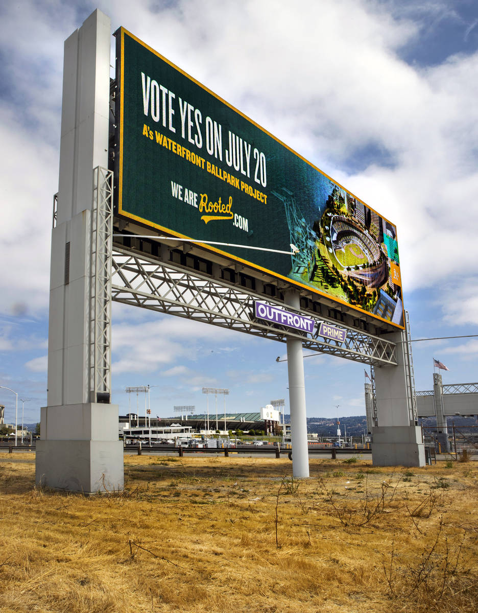 Oakland Athletics still pursuing Bay Area ballpark with eye on Las Vegas