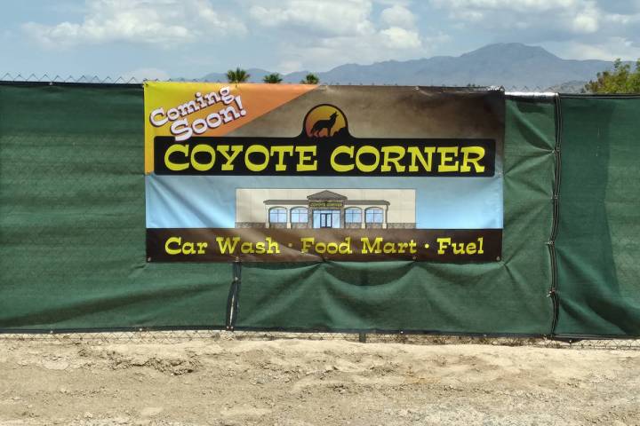 Selwyn Harris/Pahrump Valley Times Construction on a third Coyote Corner at the intersection of ...