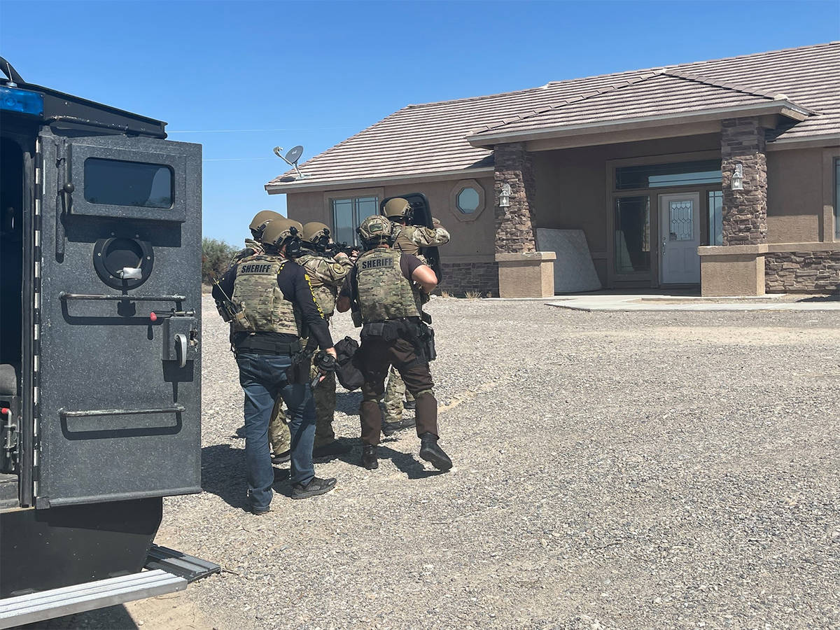 NCSO: Nye County Sheriff's Office Deputies executed a search warrant on a home as part of a hom ...