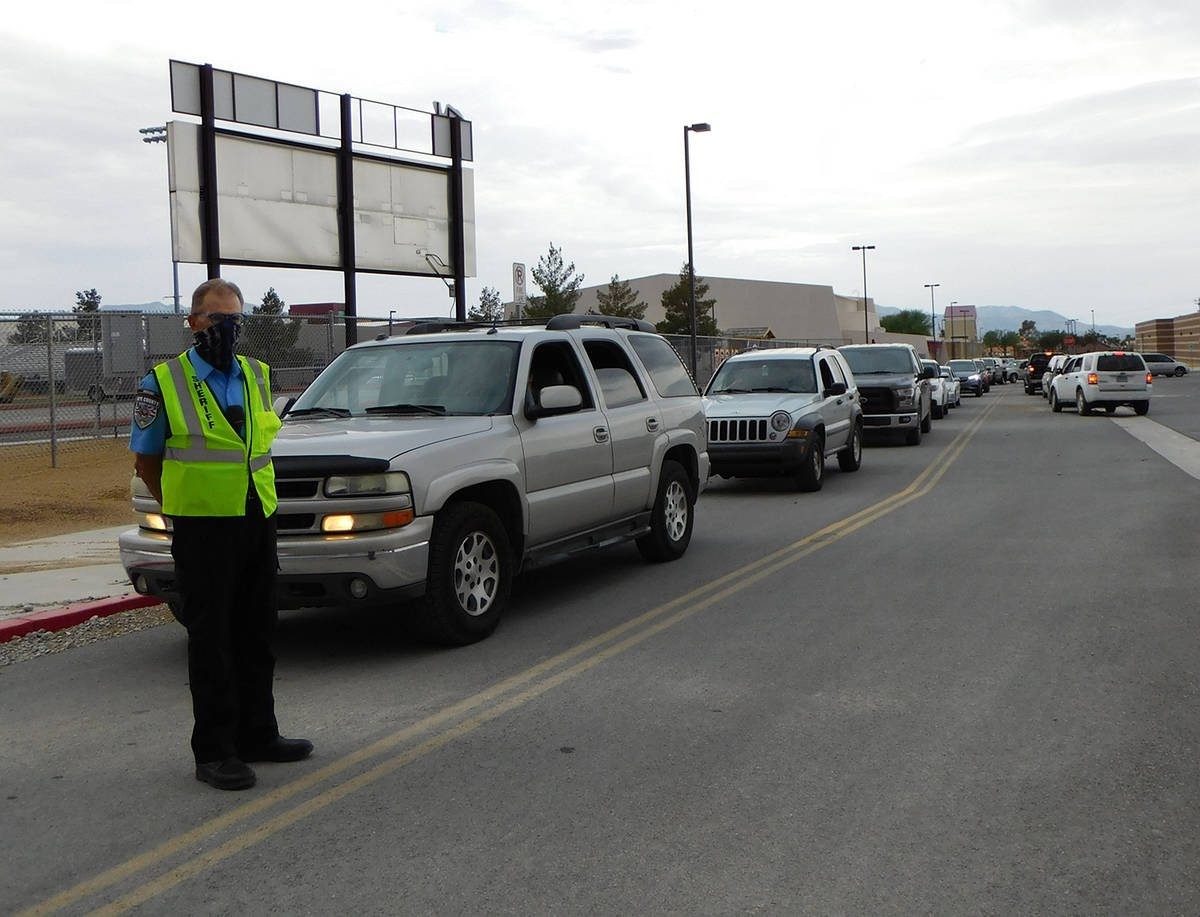Robin Hebrock/Pahrump Valley Times Nye County Sheriff's Office Auxiliary Unit members were on s ...