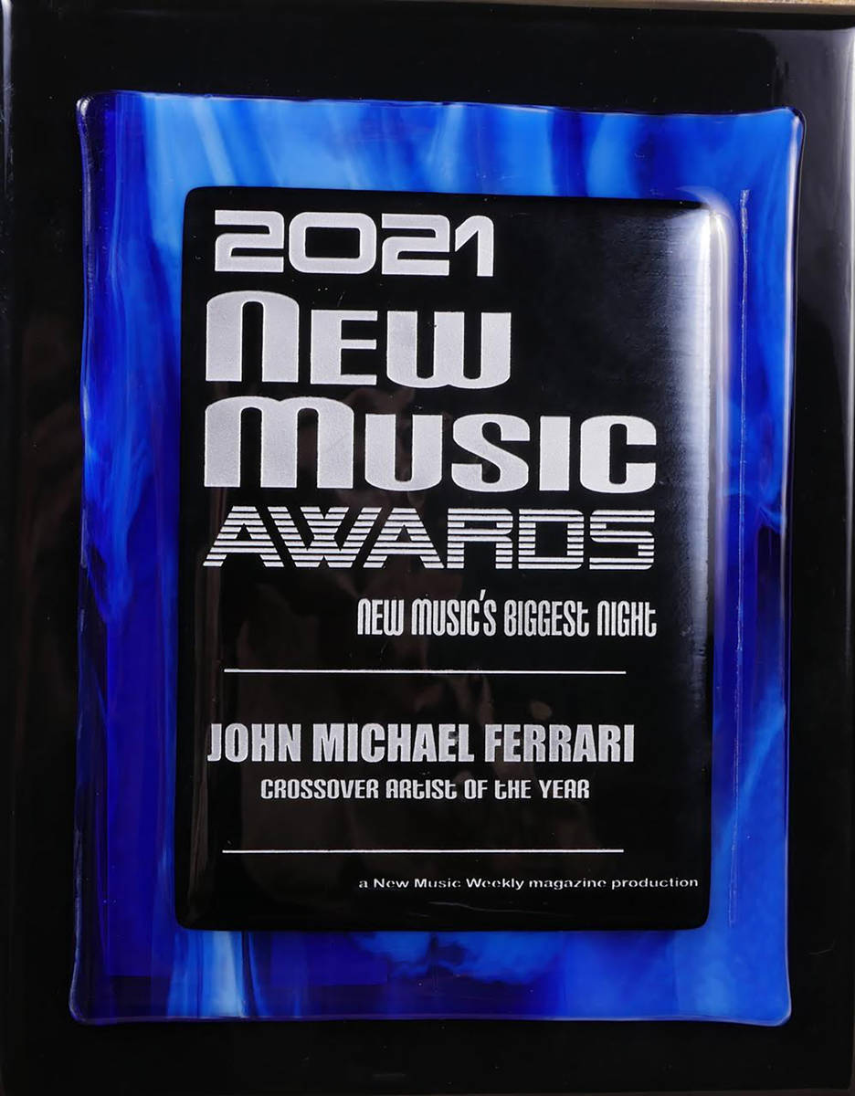 Special to the Pahrump Valley Times John Michael Ferrari was named Crossover Artist of the Year ...