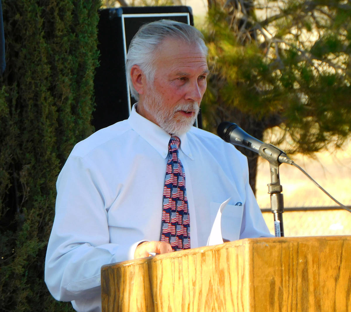 Robin Hebrock/Pahrump Valley Times Nye County Commissioner Frank Carbone, a veteran of the U.S. ...