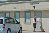 Robin Hebrock/Pahrump Valley Times The Nye County Treasurer's Office in Pahrump, shown here, is ...
