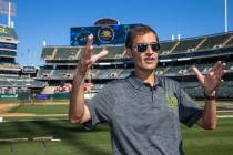 L.E. Baskow/Las Vegas Review-Journal Oakland A's President Dave Kaval talks about the current s ...
