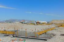 Robin Hebrock/Pahrump Valley Times Taken Monday, Aug. 30, this photo shows the construction sit ...