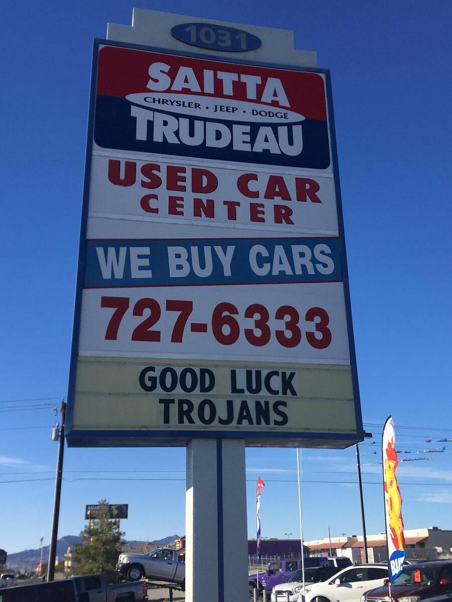 Cindy Colucci/Special to the Pahrump Valley Times Saitta Trudeau Chrysler Jeep Dodge, a longtim ...