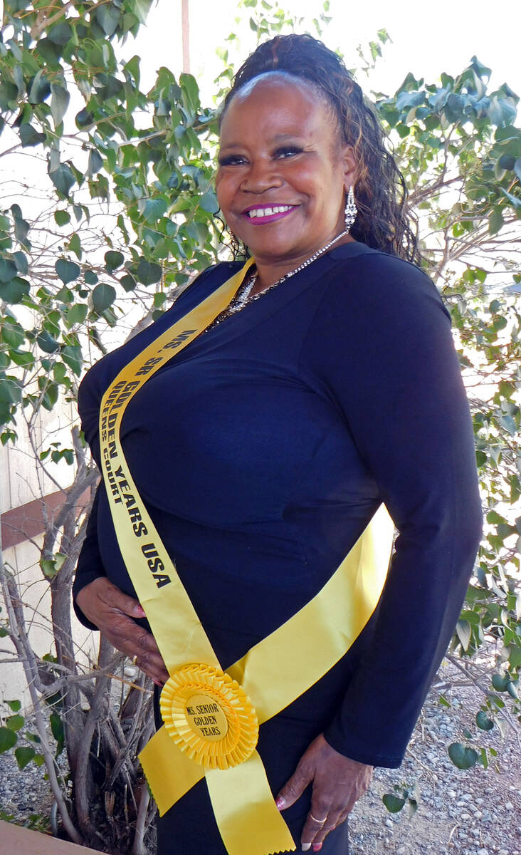 Robin Hebrock/Pahrump Valley Times Ms. Senior Golden Years contestant number six Brenda Fay Bolton.