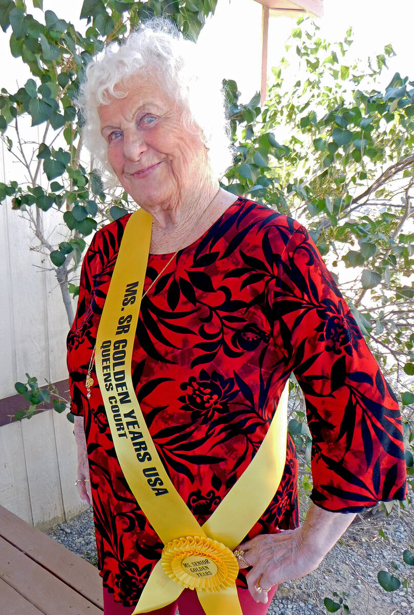 Robin Hebrock/Pahrump Valley Times Ms. Senior Golden Years contestant number three Val Hallam.