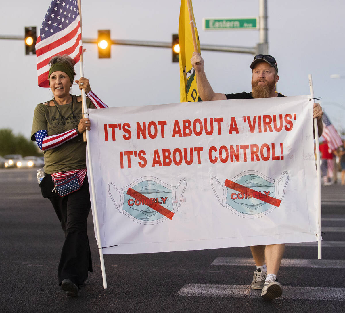 Hundreds of demonstrators with causes ranging from vaccination and mask mandates, to political ...