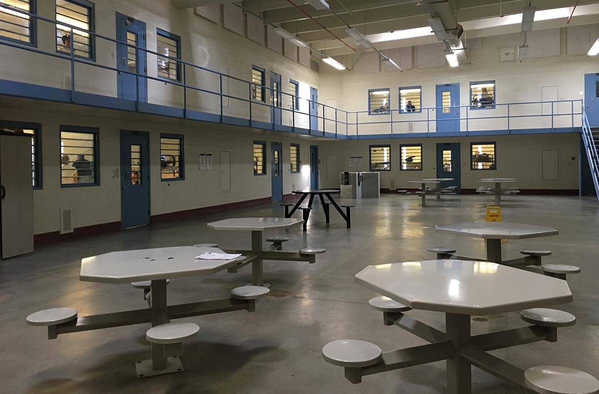 A recreational area for inmates at Florence McClure Women's Correctional Center is pictured. (B ...