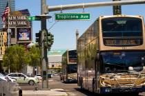 (L.E. Baskow/Las Vegas Review-Journal) No previous bus or commercial driving experience is nec ...