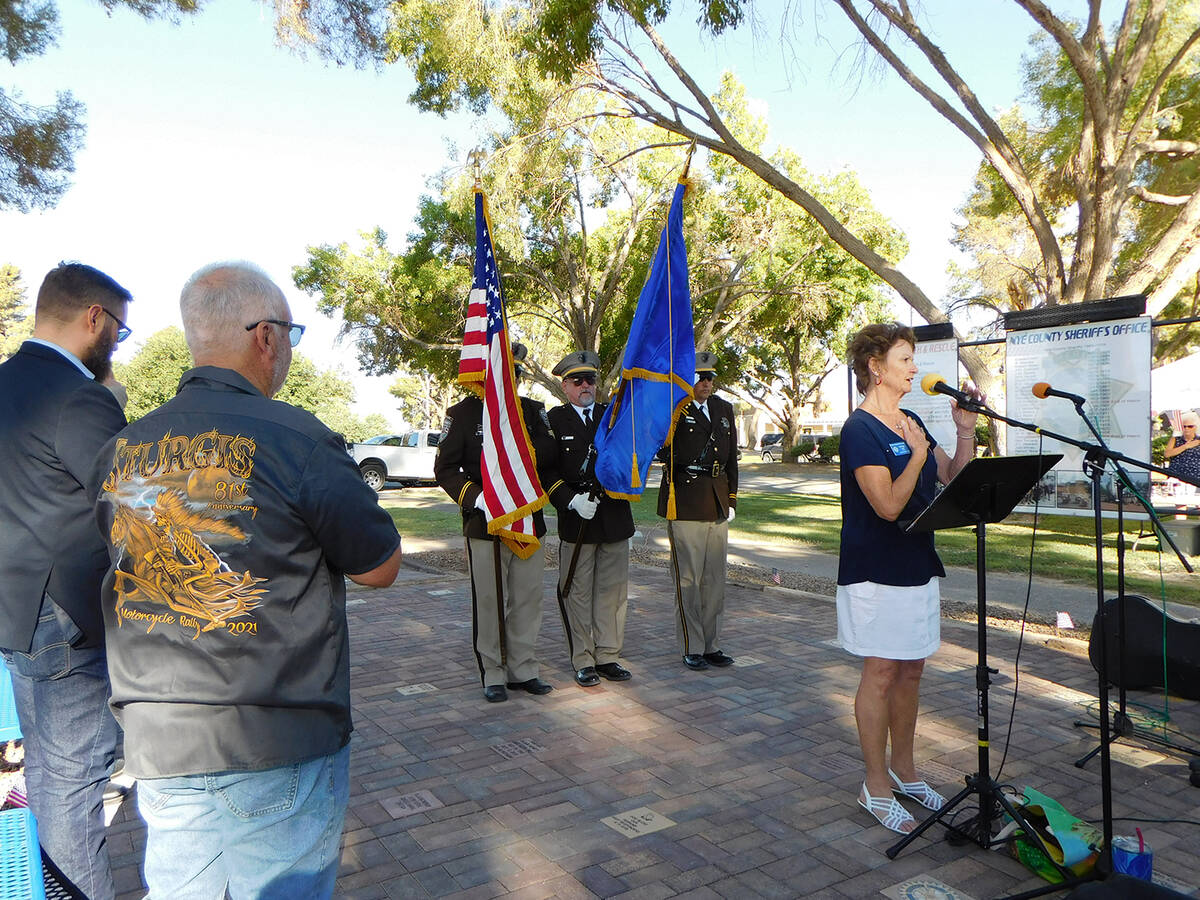 Robin Hebrock/Pahrump Valley Times This photo shows Pahrump Rotary Club member Phyllis Howell l ...