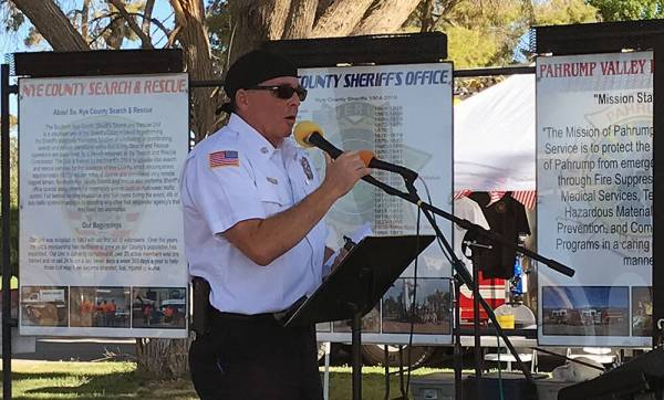 Robin Hebrock/Pahrump Valley Times Pahrump Valley Fire and Rescue Chief and Nye County Emergenc ...