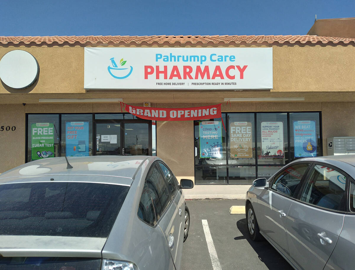 Selwyn Harris/Pahrump Valley Times Providing a wide range of services, Pahrump Care Pharmacy ac ...