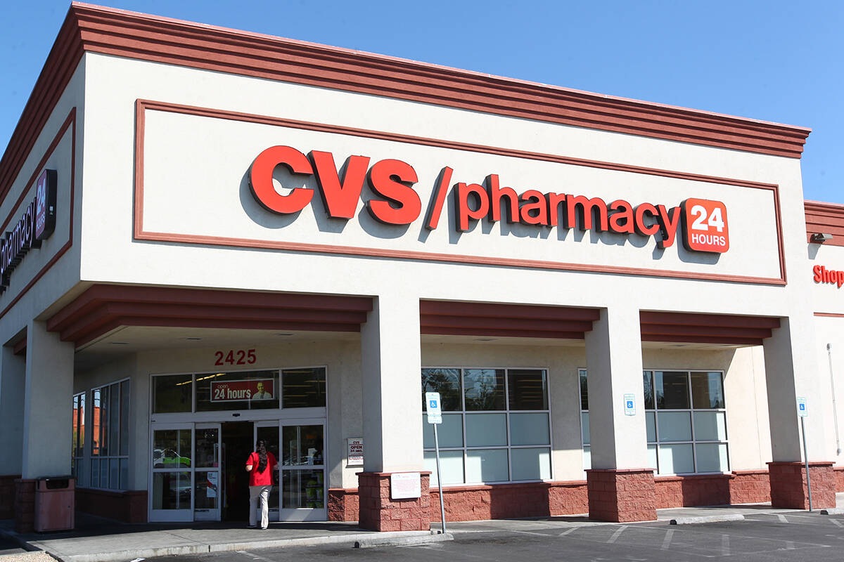 A CVS where a robbery occurred at gunpoint is seen at 2425 E. Desert Inn Road in Las Vegas on W ...