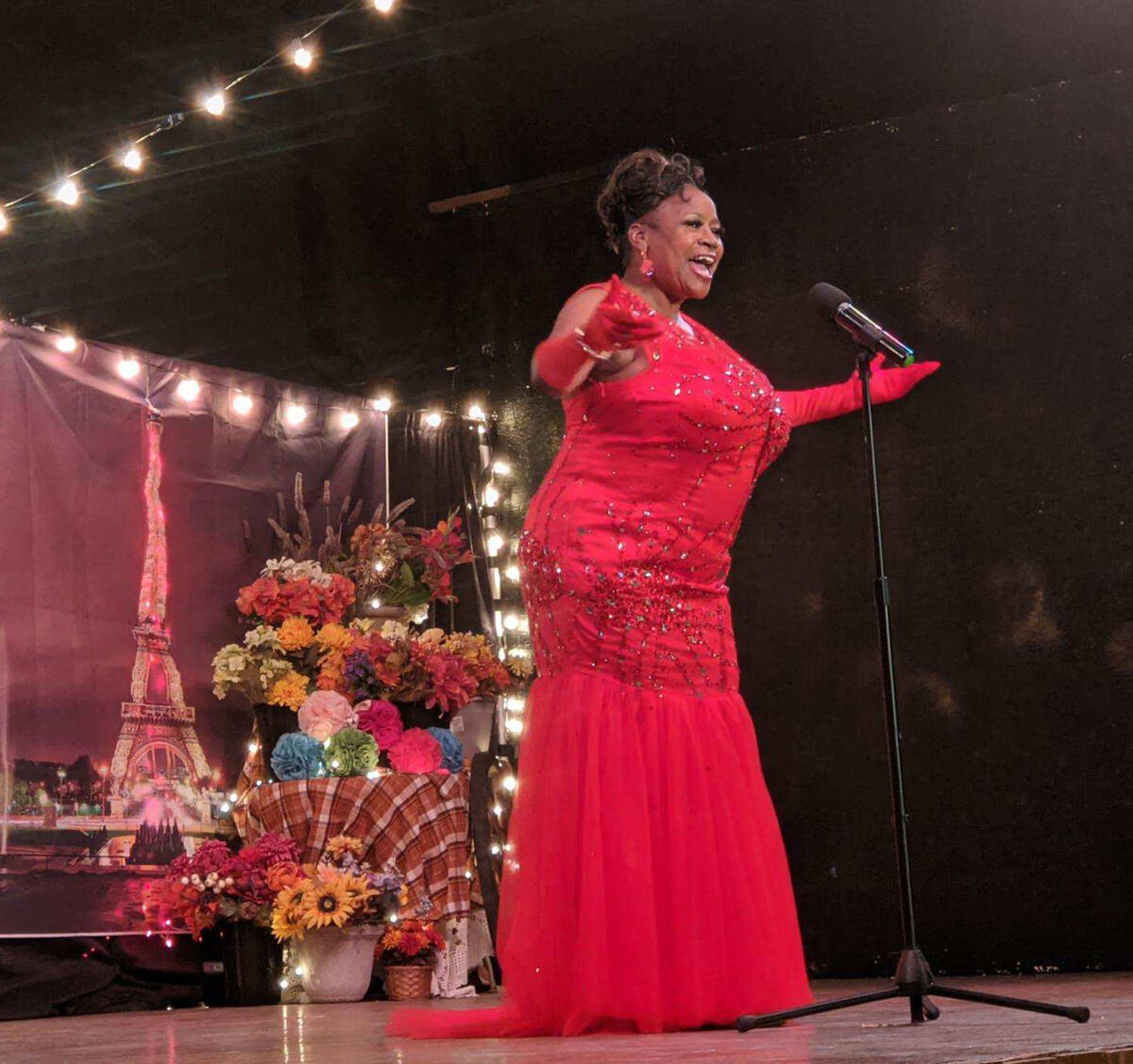 Mark Moore/Special to the Pahrump Valley Times Brenda Fay Bolton, shown belting out "At Last", ...