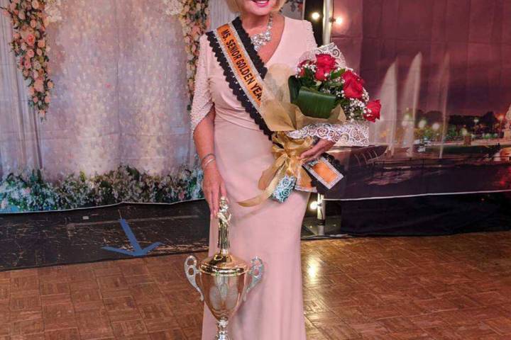 Mark Moore/Special to the Pahrump Valley Times 2021 Ms. Senior Golden Years Queen Marla Quercia ...