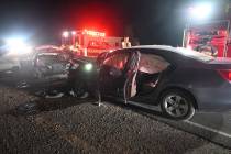 Courtesy Pahrump Valley Fire & Rescue A two-vehicle head-on collision claimed the life of one ...