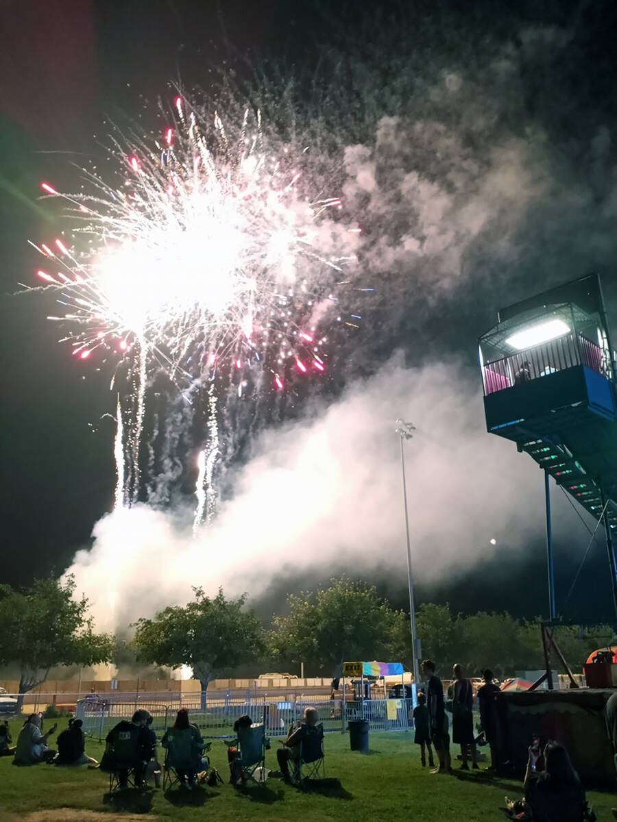 Robin Hebrock/Pahrump Valley Times The Pahrump Fall Festival Fireworks Show was such a hit that ...