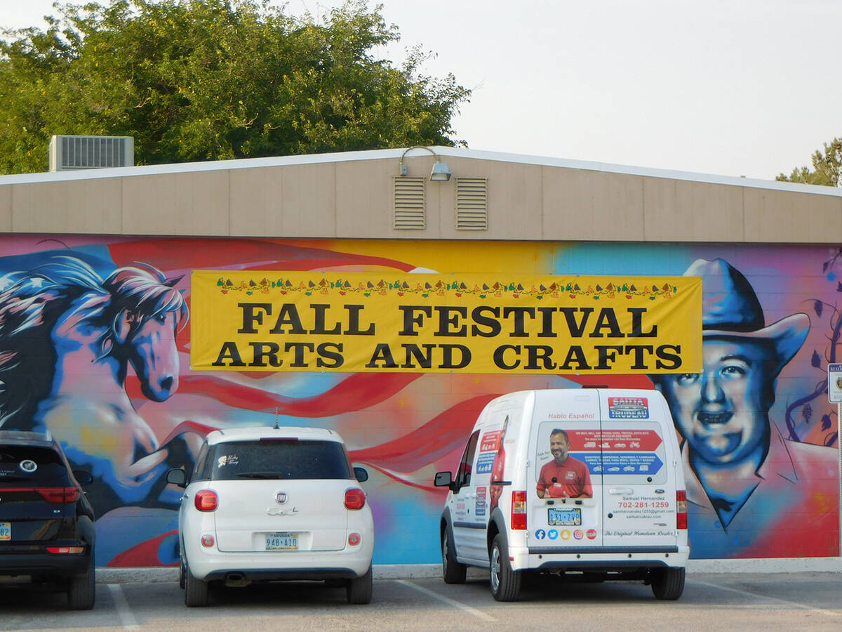 Robin Hebrock/Pahrump Valley Times The Arts and Crafts exhibit at the Pahrump Fall Festival fil ...