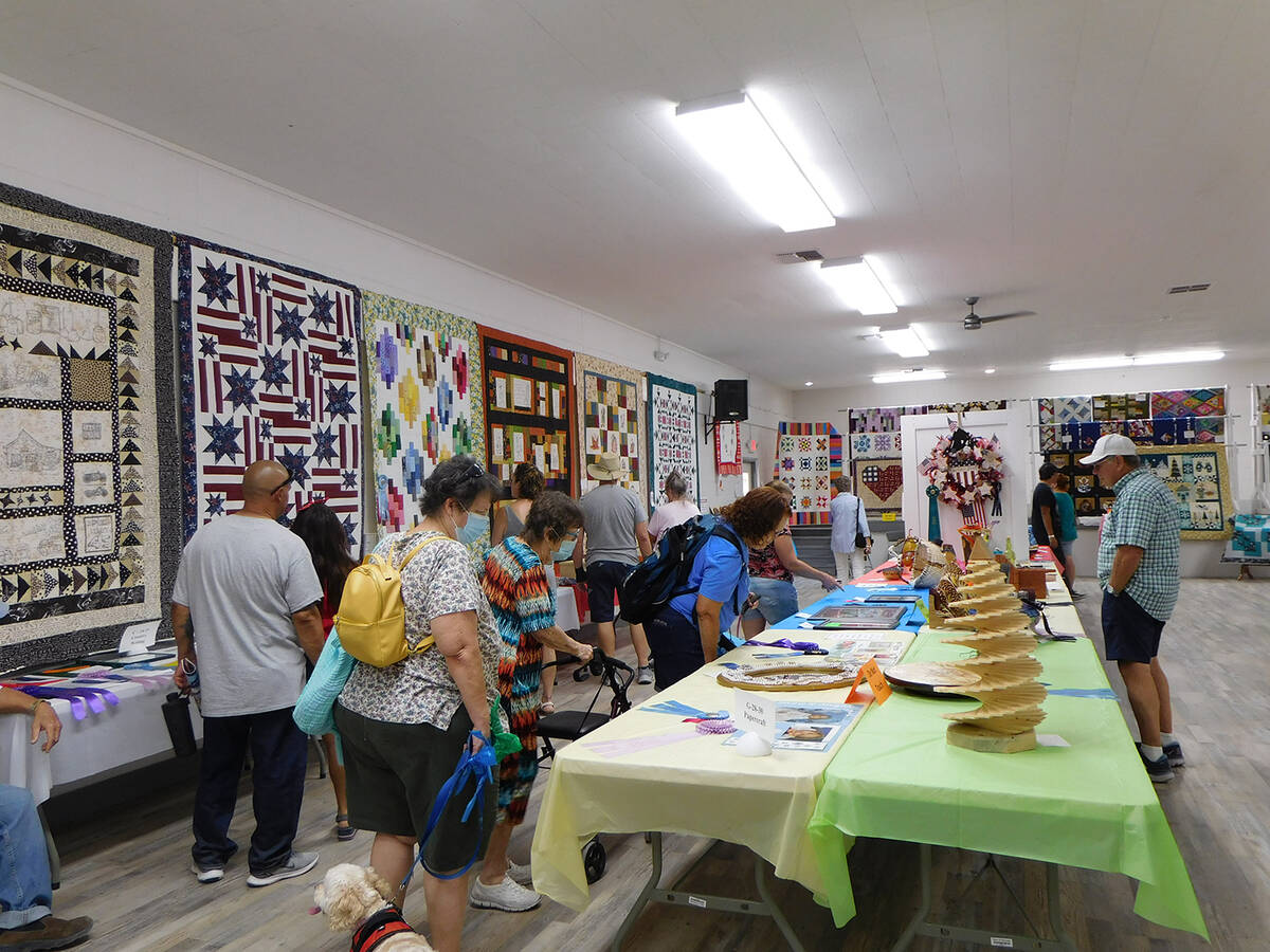Robin Hebrock/Pahrump Valley Times The Arts and Crafts on exhibit at the Pahrump Fall Festival ...