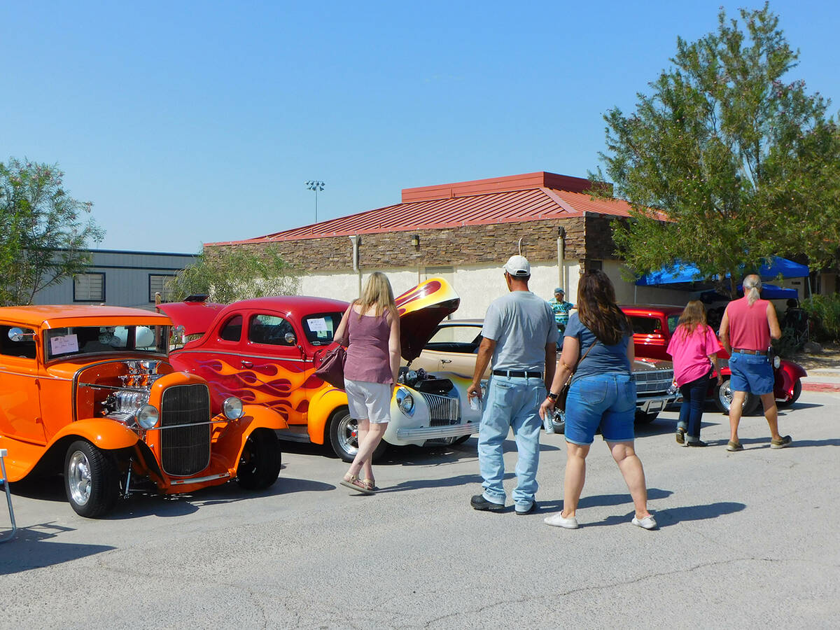 Robin Hebrock/Pahrump Valley Times A car show at the 2021 Pahrump Fall Festival attracted many ...