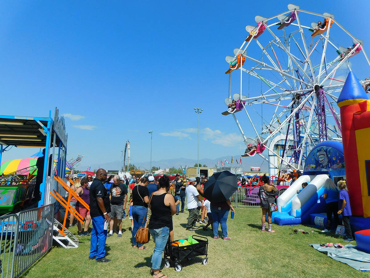 Robin Hebrock/Pahrump Valley Times The Pahrump Fall Festival carnival included all sorts of rid ...