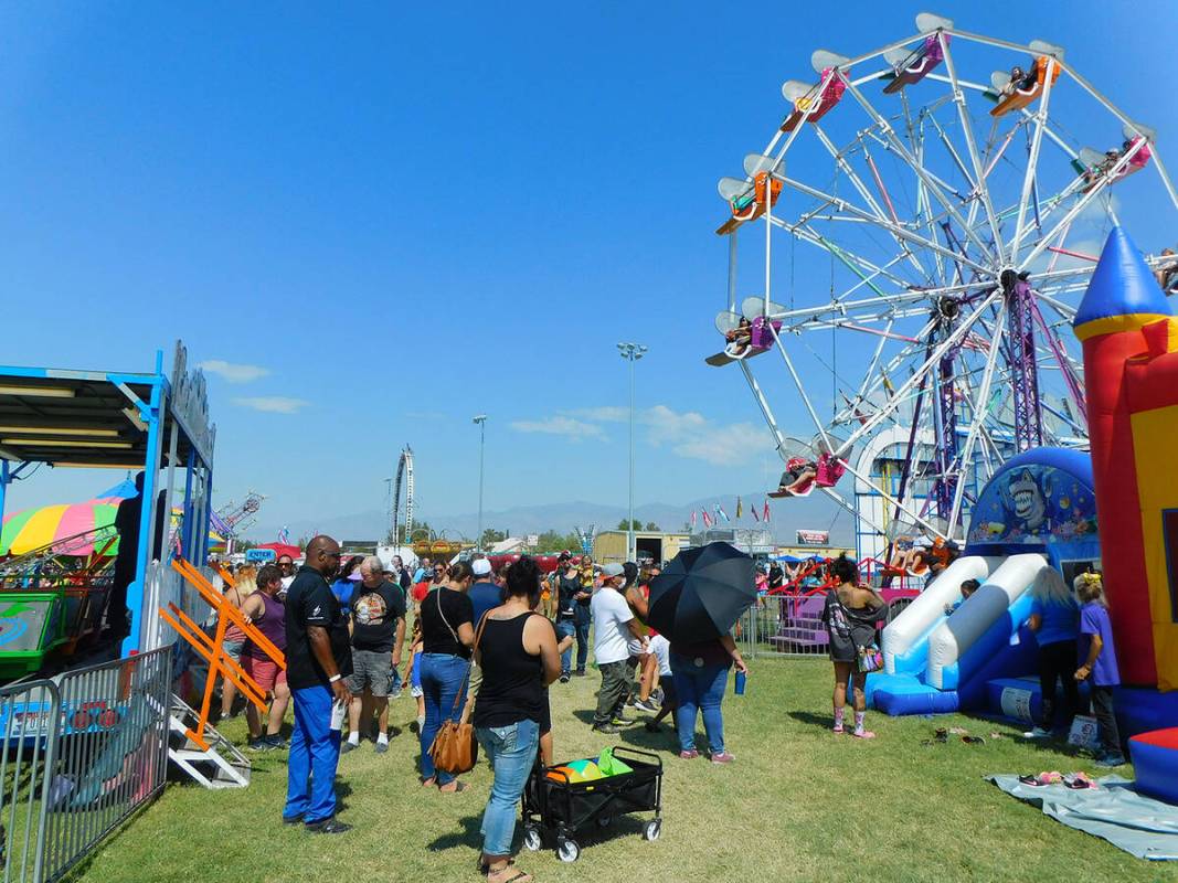 Robin Hebrock/Pahrump Valley Times The Pahrump Fall Festival carnival included all sorts of rid ...