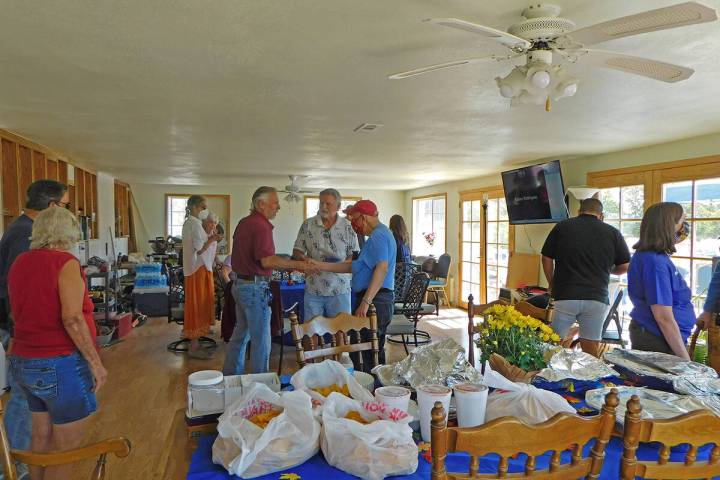 Robin Hebrock/Pahrump Valley Times Members of the Nye County Democratic Central Committee, Demo ...