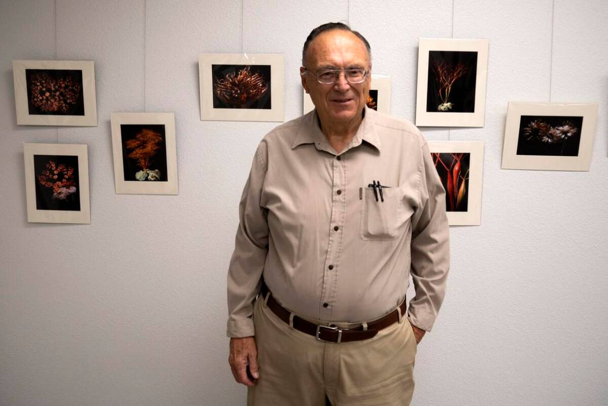 Special to the Pahrump Valley Times Local Beatty photographer/artist Richard Stephens stands i ...