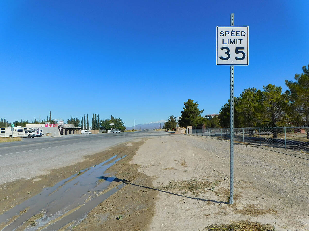 Robin Hebrock/Pahrump Valley Times West Street, seen in this photo taken Tuesday, Oct. 12, now ...