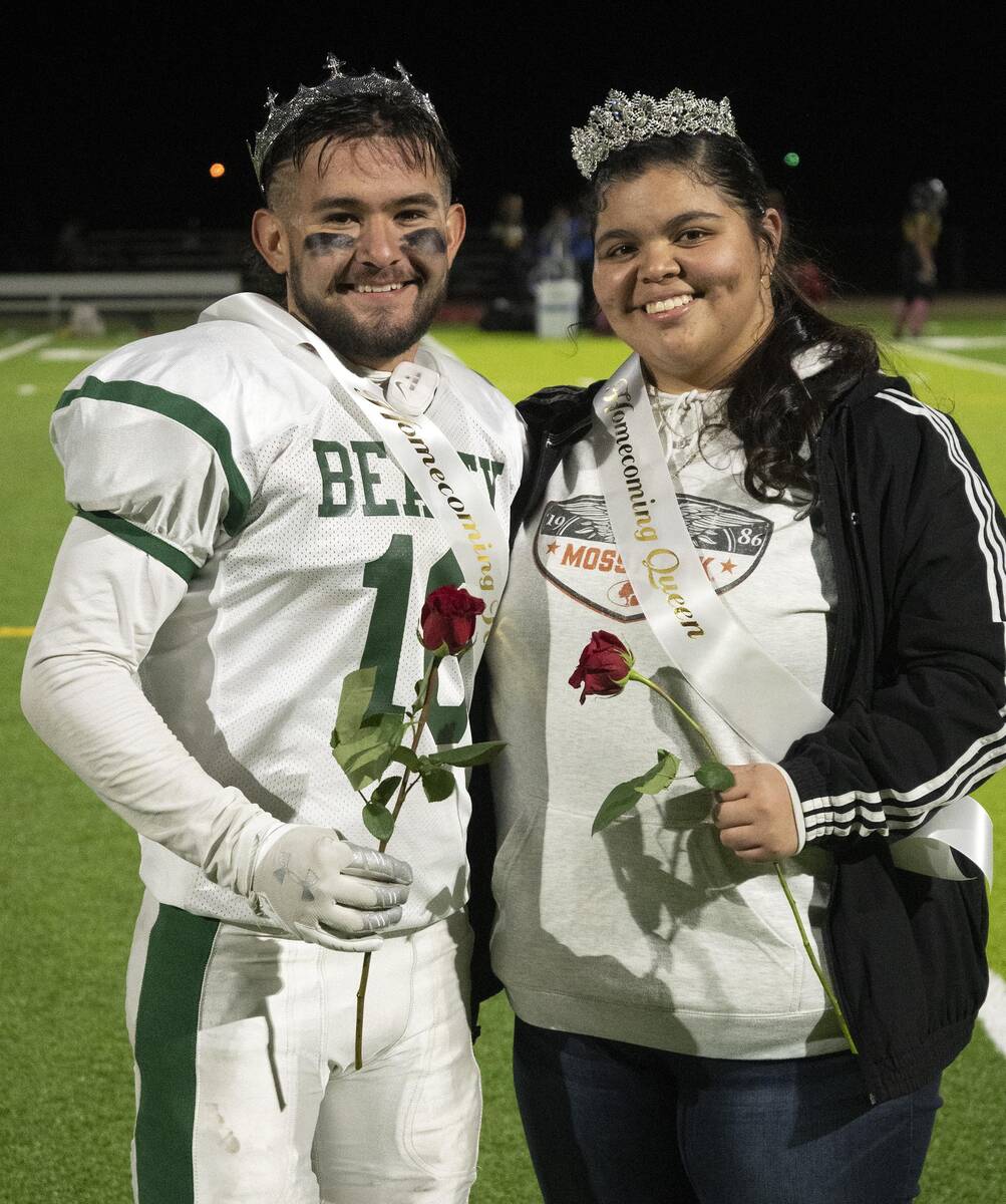 Richard Stephens/Special to the Pahrump Valley Times Pictured is homecoming king Moises Granad ...
