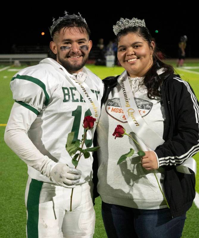 Richard Stephens/Special to the Pahrump Valley Times Pictured is homecoming king Moises Granad ...