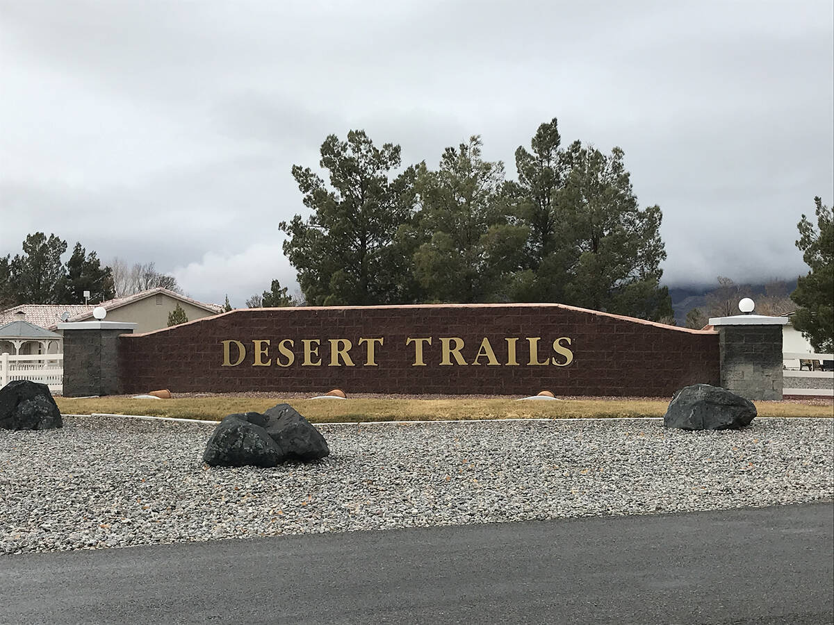 Robin Hebrock/Pahrump Valley Times The Desert Trails community is one of the developments that ...