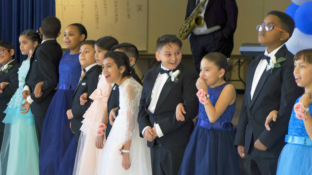 Special to the Pahrump Valley Times Fourth-grade students from the 2019 Cotillion for Success p ...