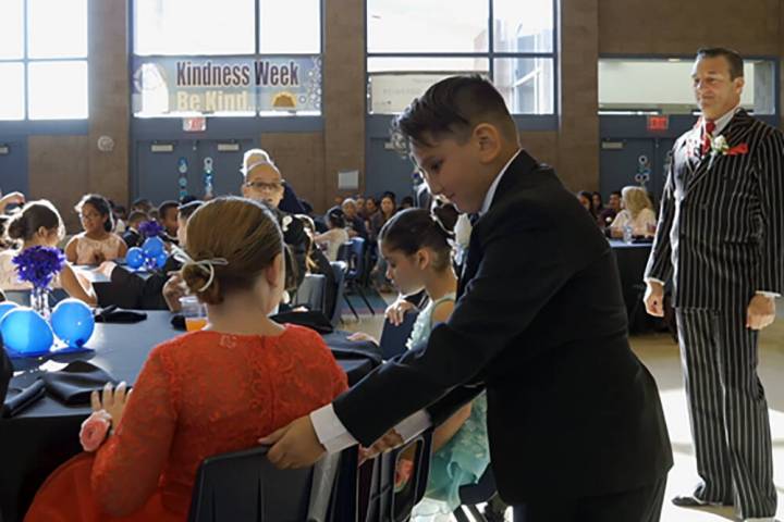 Special to the Pahrump Valley Times A young gentleman participating in the 2019 Cotillion for S ...