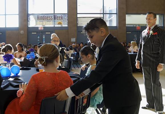 Special to the Pahrump Valley Times A young gentleman participating in the 2019 Cotillion for S ...