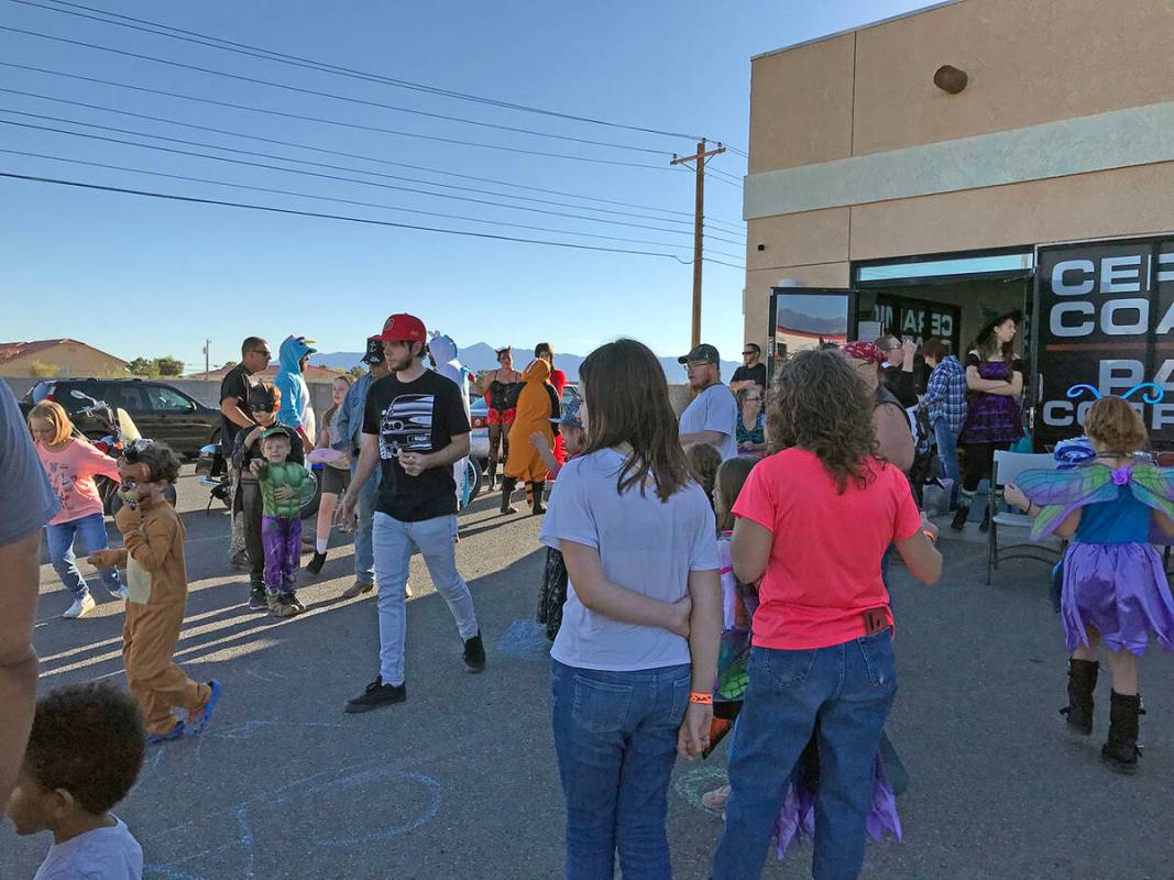 Robin Hebrock/Pahrump Valley Times The Halloween Costumes for Kids Drive was a big success and ...