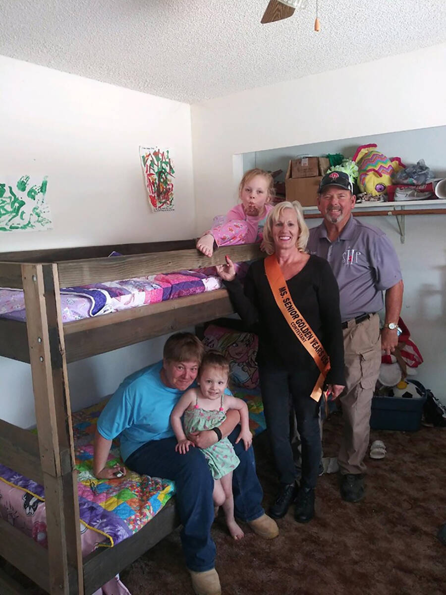 Special to the Pahrump Valley Times Sleep in Heavenly Peace volunteer Leah-Ann DeAnda, Nye Coun ...