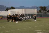 Danny Smyth/Pahrump Valley Times Pictured is the 2021-22 playoff banner, which was displayed b ...