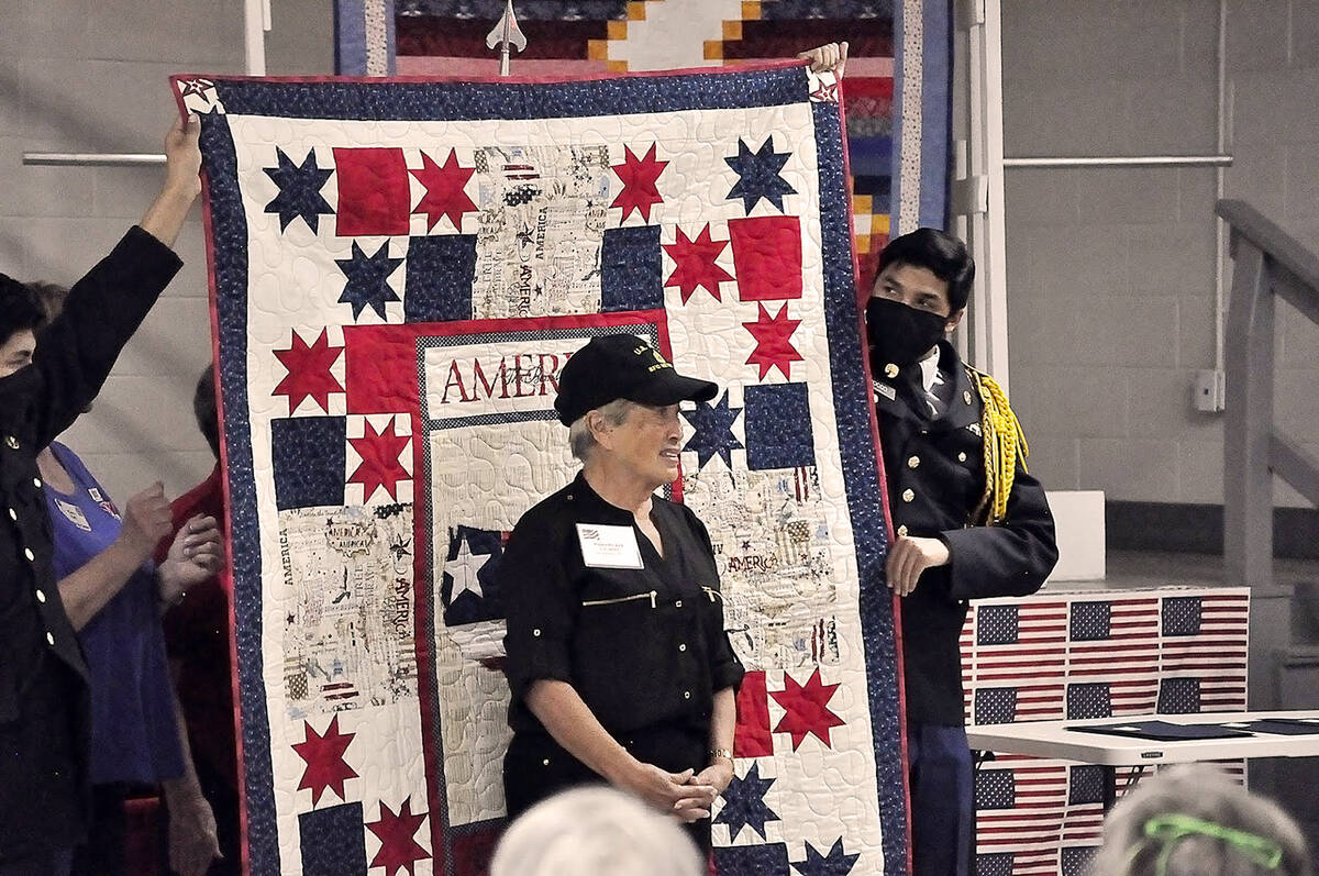 Handmade Quilts of Valor bestowed on local veterans in Pahrump