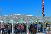 Robin Hebrock/Pahrump Valley Times The VFW Post #10054 hosted a Veterans Day ceremony at 11 a.m ...
