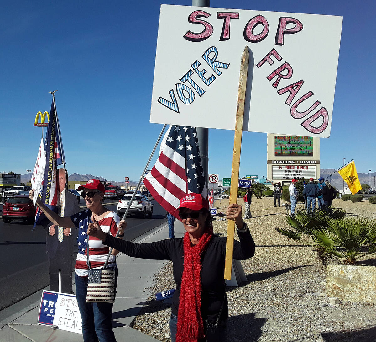 Selwyn Harris/Pahrump Valley Times Last November, supporters of former President Donald Trump g ...