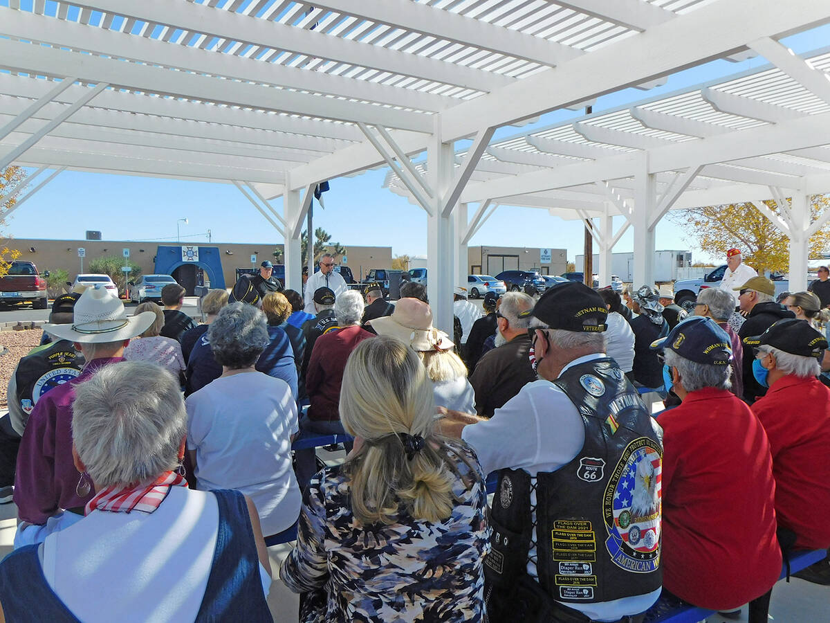 Robin Hebrock/Pahrump Valley Times The VFW Veterans Day Ceremony took place on Thursday, Nov. 1 ...
